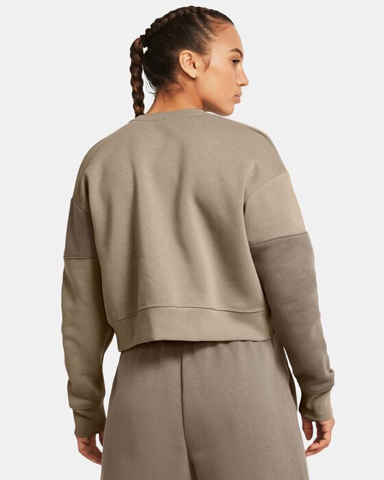 Women's UA Icon Fleece Crop Crew image number 1