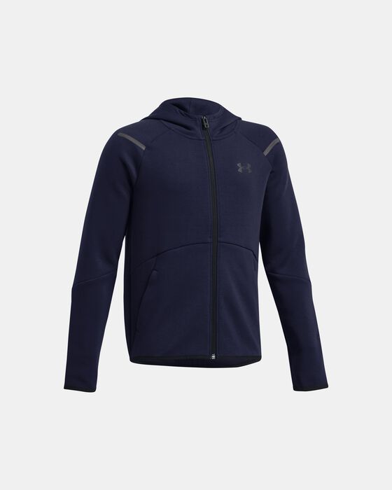 Boys' UA Unstoppable Fleece Full-Zip image number 2