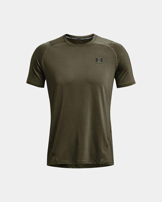 Men's HeatGear® Armour Fitted Short Sleeve image number 4