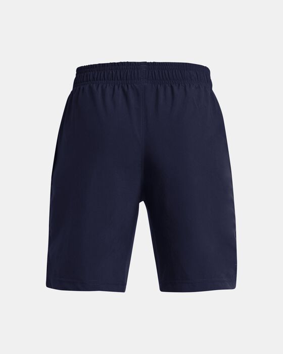 Boys' UA Woven Wordmark Shorts image number 1