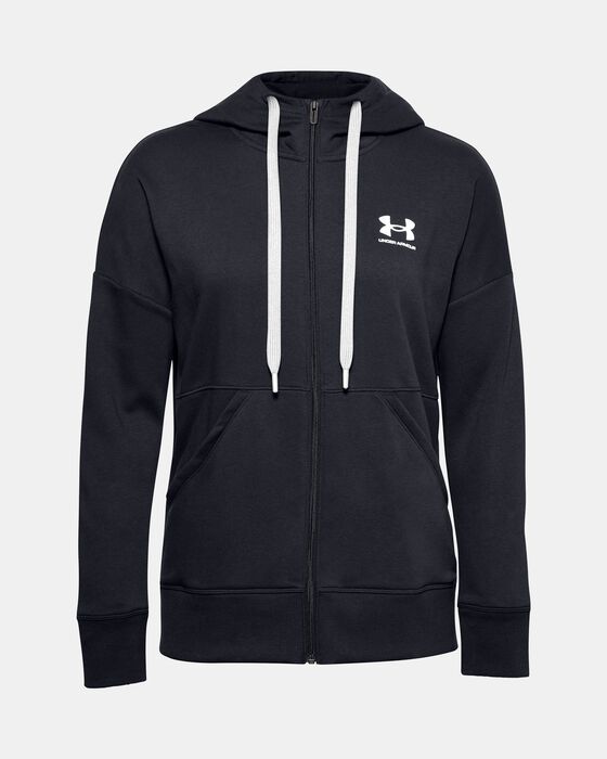 Women's UA Rival Fleece Full Zip Hoodie image number 4