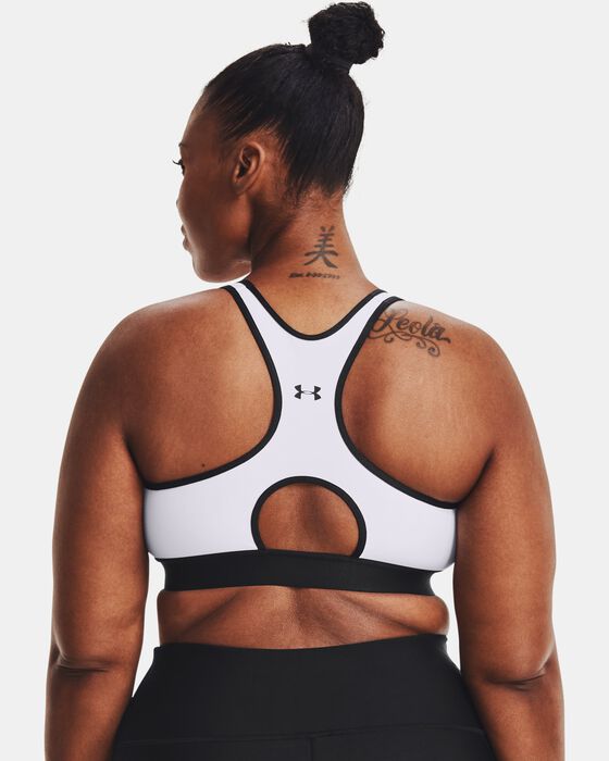 Women's Armour® Mid Keyhole Graphic Sports Bra image number 7