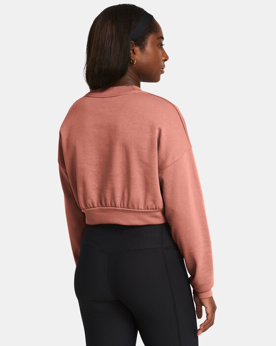 Women's UA Rival Terry Oversized Crop Crew image number 1