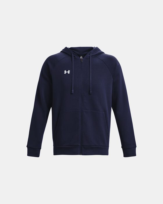 Men's UA Rival Fleece Full-Zip Hoodie image number 4