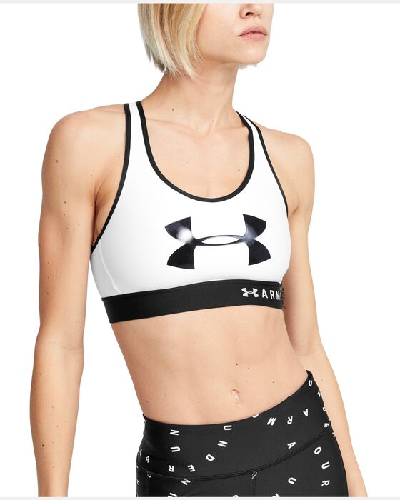 Women's Armour® Mid Keyhole Graphic Sports Bra image number 0