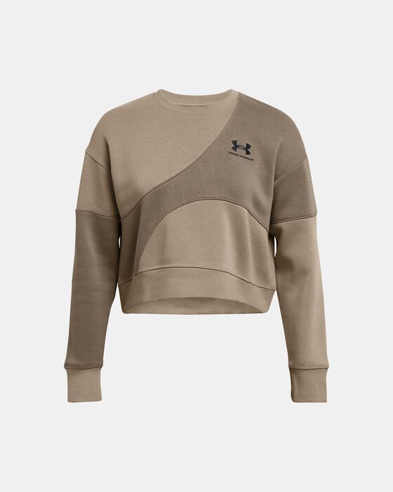 Women's UA Icon Fleece Crop Crew image number 3