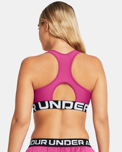 Women's HeatGear® Armour Mid Branded Sports Bra