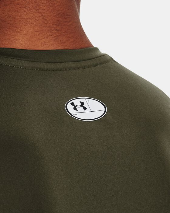 Men's HeatGear® Armour Fitted Short Sleeve image number 3