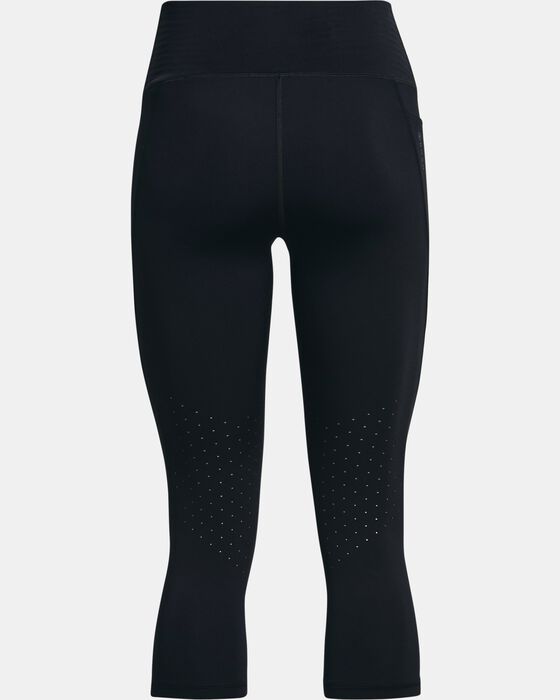 Women's UA RUSH™ No-Slip Waistband Tonal Capris image number 6