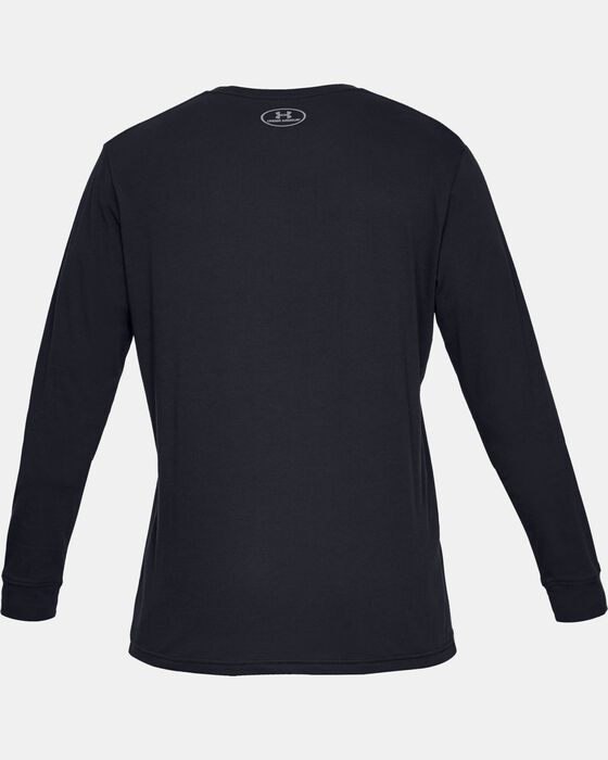 Men's UA Sportstyle Left Chest Long Sleeve image number 4