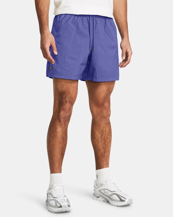 Men's UA Crinkle Woven Volley Shorts image number 0