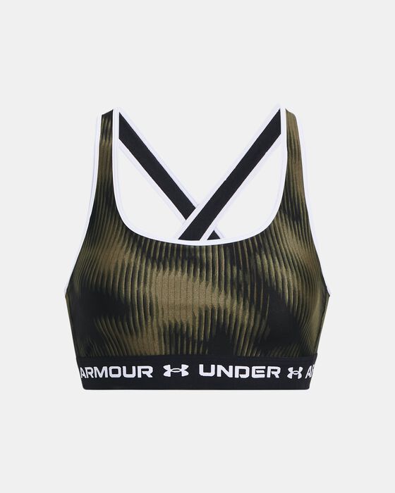 Women's Armour® Mid Crossback Printed Sports Bra image number 10