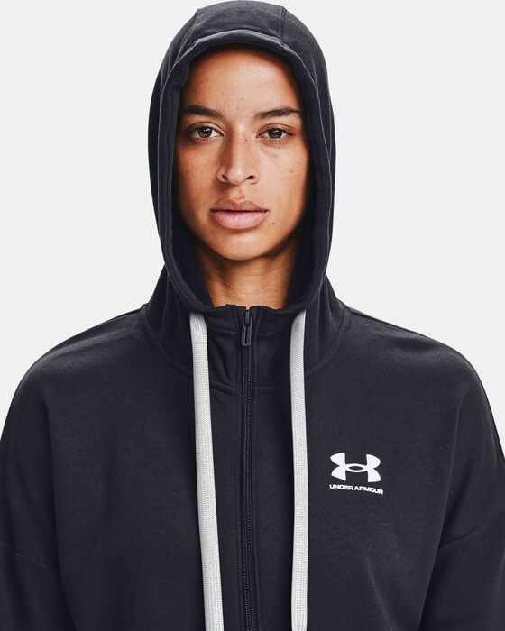 Women's UA Rival Fleece Full Zip Hoodie image number 3