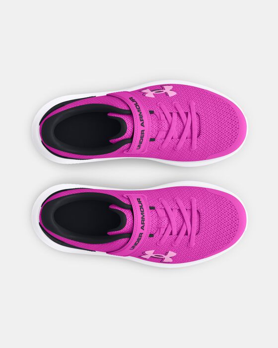 Girls' Pre-School UA Surge 4 AC Running Shoes image number 2