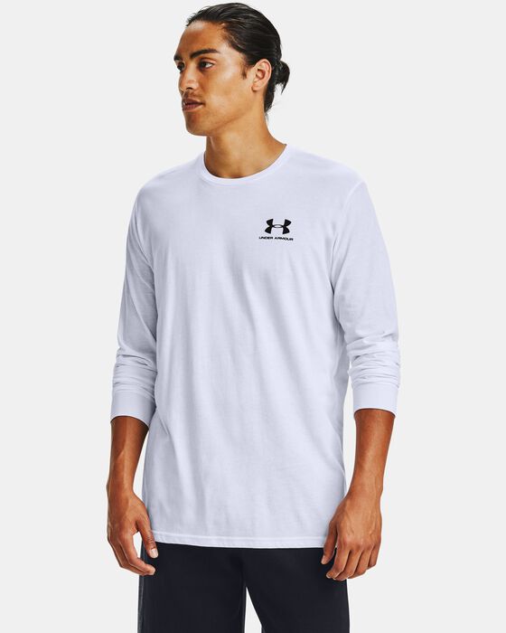 Men's UA Sportstyle Left Chest Long Sleeve image number 0