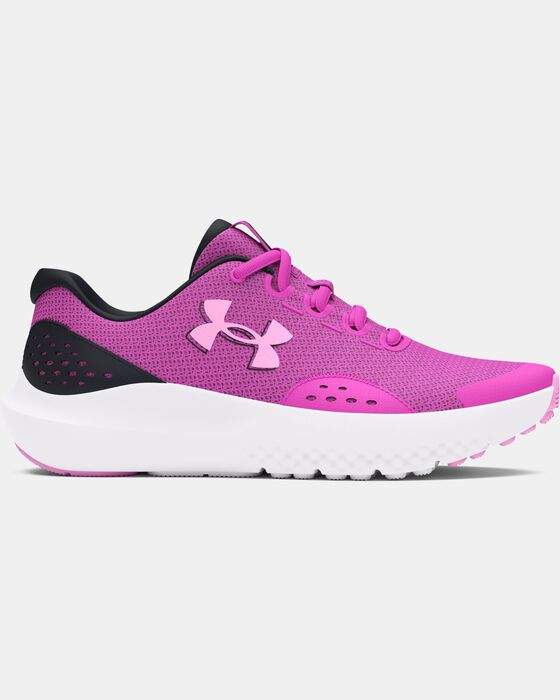 Girls' Grade School UA Surge 4 Running Shoes image number 0