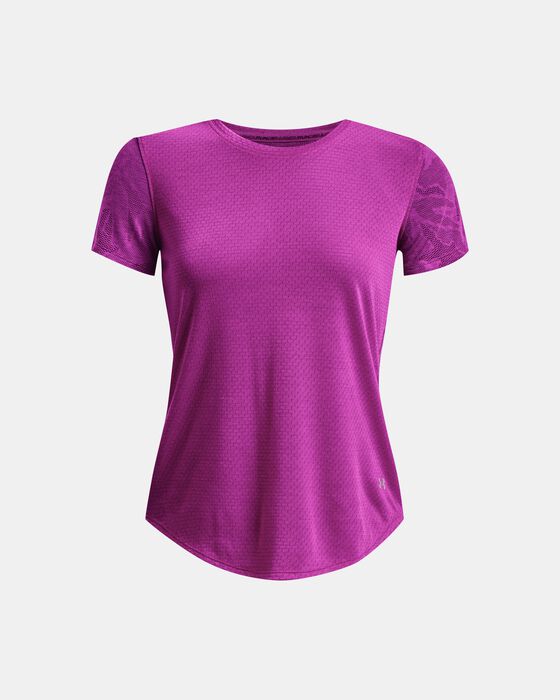 Women's UA Streaker SnowCloud Short Sleeve image number 4