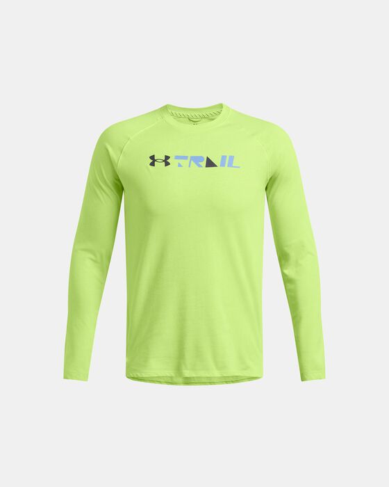 Men's UA Trail Run Graphic Long Sleeve image number 2