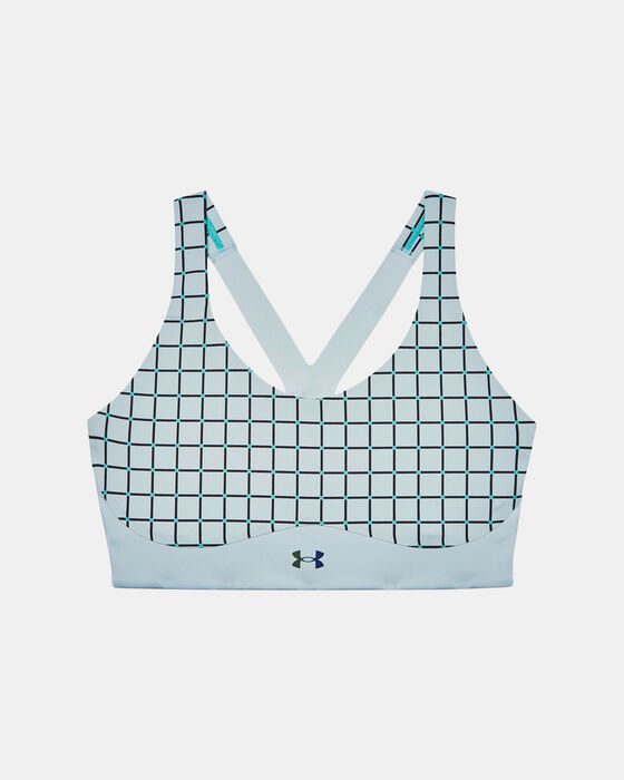 Women's UA RUSH™ SmartForm Mid Printed Sports Bra image number 8