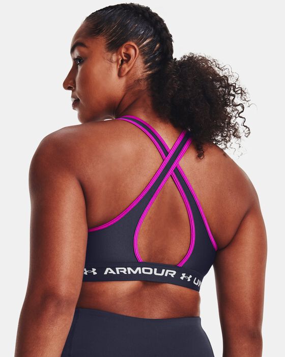 Women's Armour® Mid Crossback Sports Bra image number 5