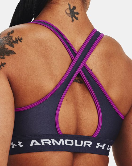 Women's Armour® Mid Crossback Sports Bra image number 6