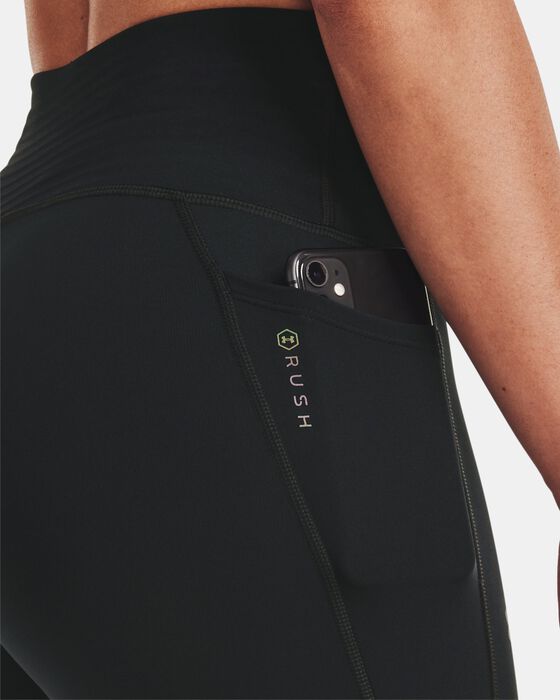 Women's UA RUSH™ No-Slip Waistband Tonal Capris image number 4