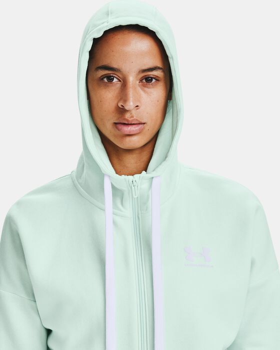 Women's UA Rival Fleece Full Zip Hoodie image number 3