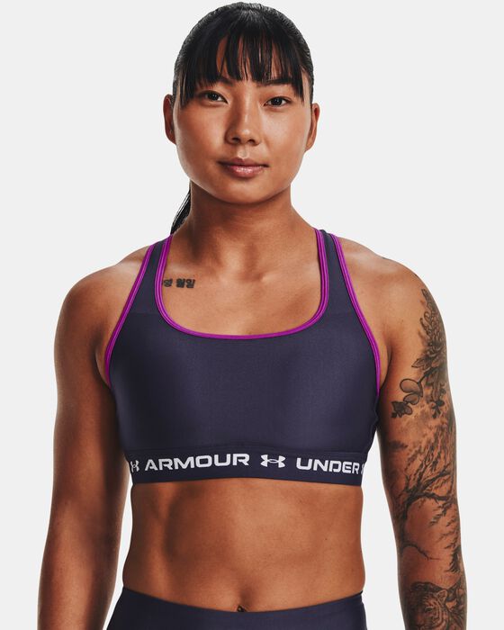 Women's Armour® Mid Crossback Sports Bra image number 0