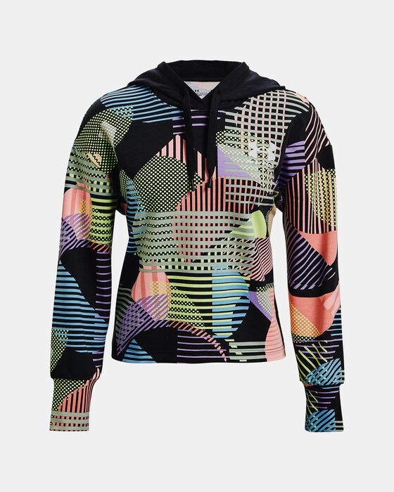 Women's UA Rival Terry Geo Print Hoodie image number 4