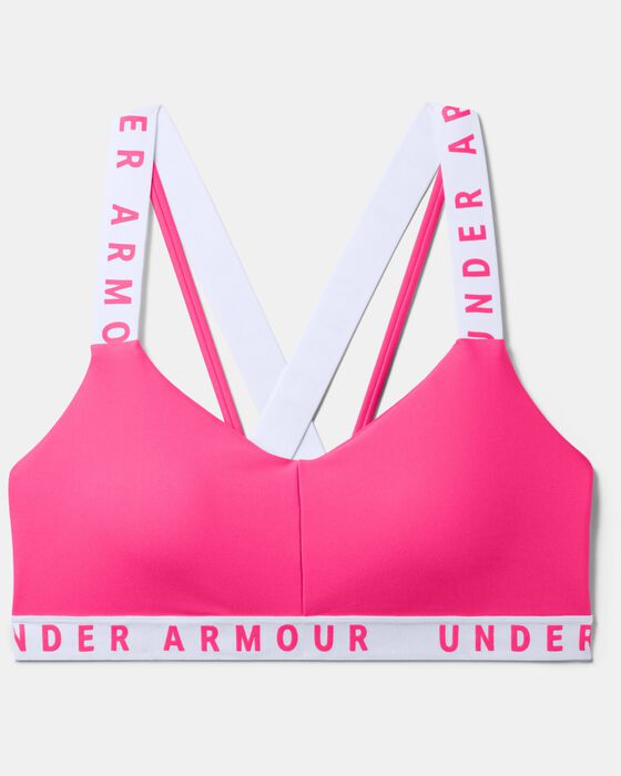 Under Armour Women's UA Wordmark Strappy Sportlette Pink in Dubai, UAE