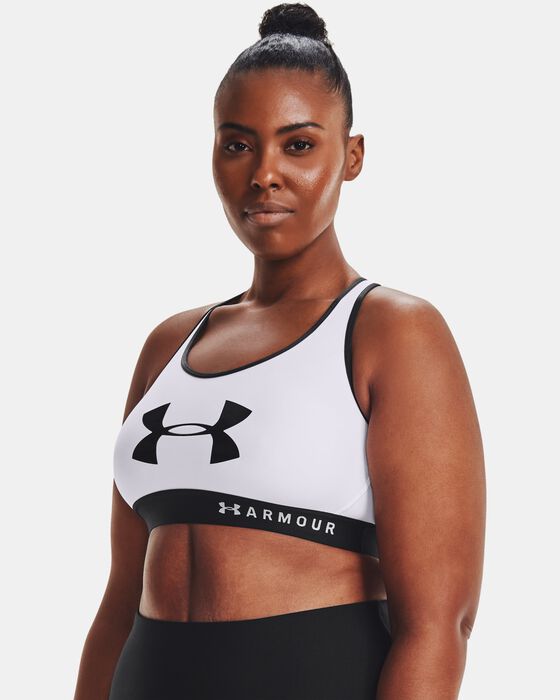 Women's Armour® Mid Keyhole Graphic Sports Bra image number 4