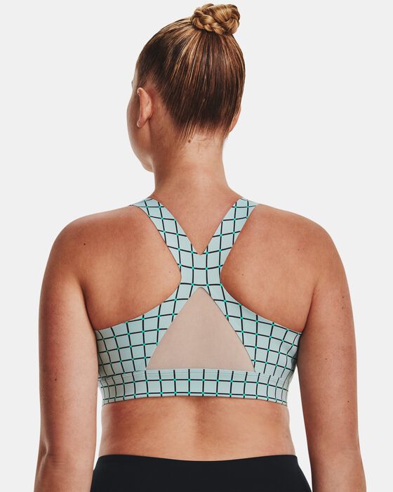 Women's UA RUSH™ SmartForm Mid Printed Sports Bra image number 7