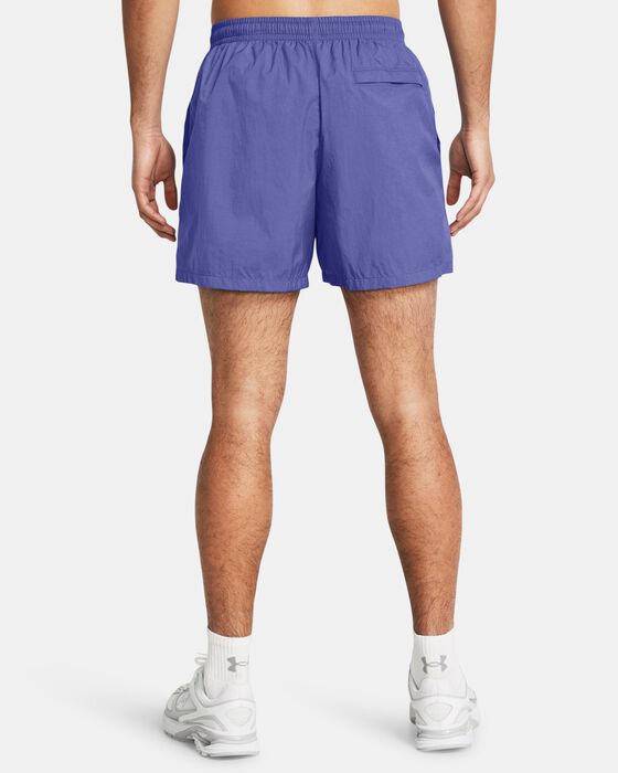 Men's UA Crinkle Woven Volley Shorts image number 1