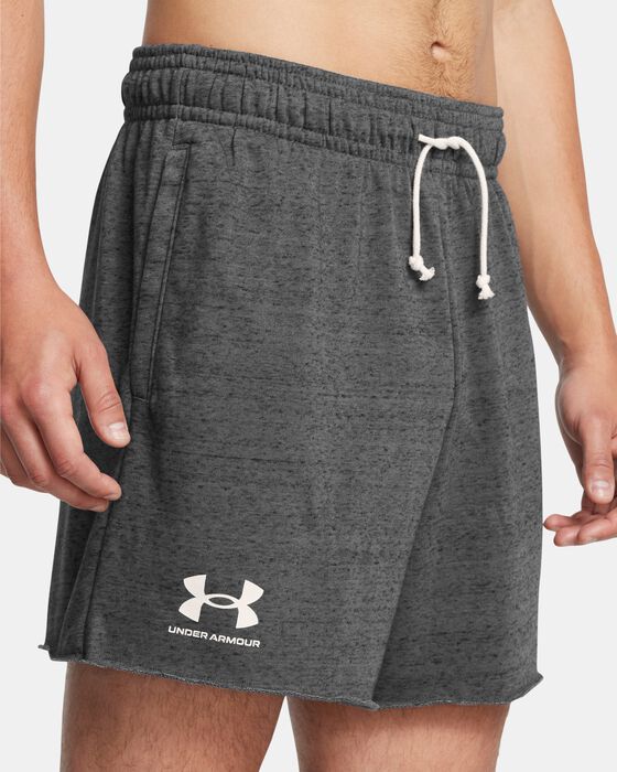 Men's UA Rival Terry 6" Shorts image number 3