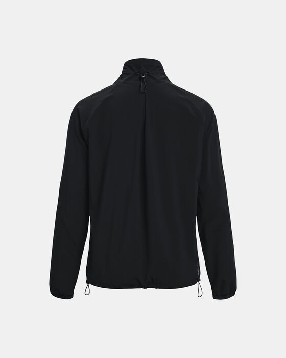 Black Under Armour Woven Wordmark Full Zip Jacket