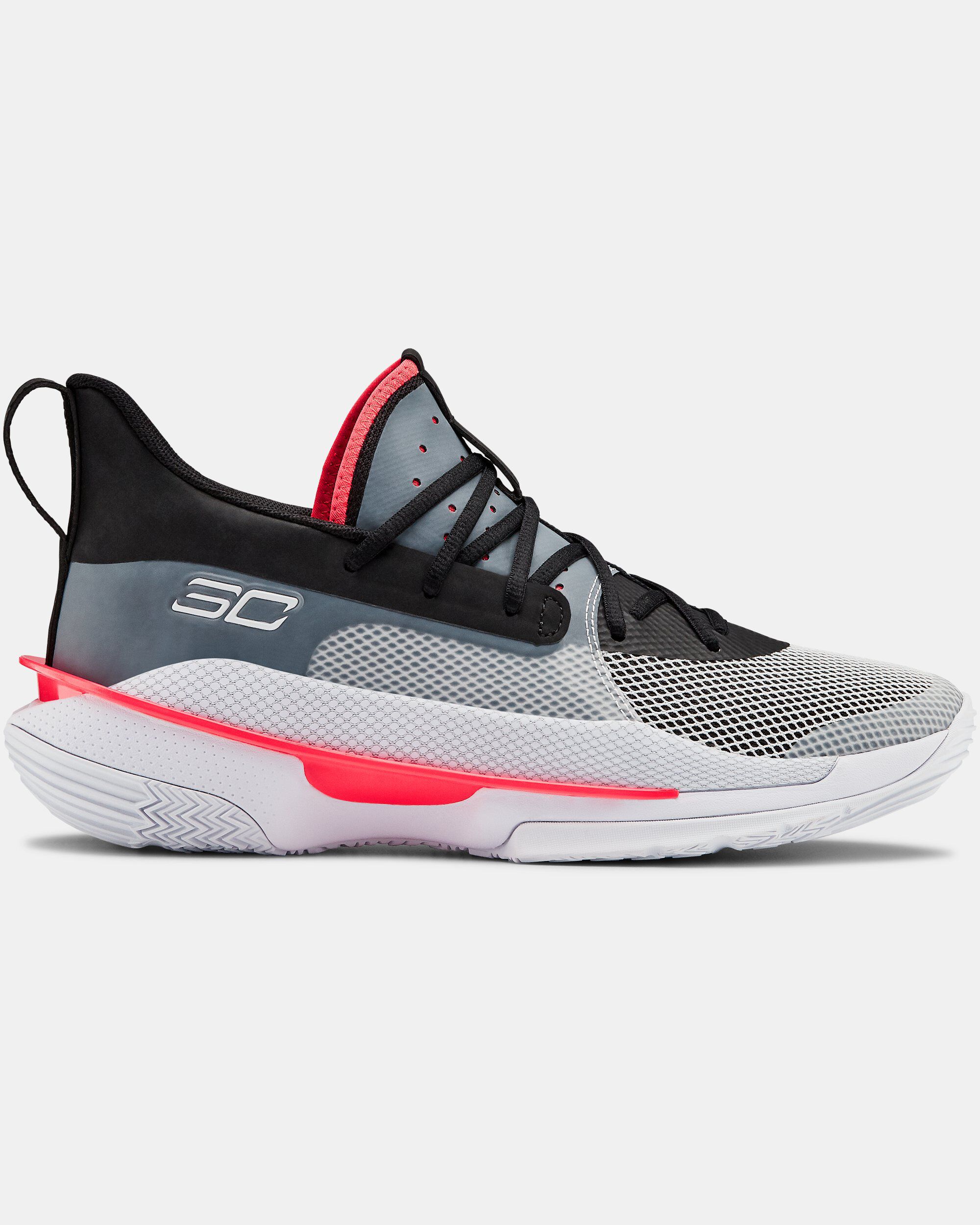 Under Armour Adult UA Curry 7 Basketball Shoes White in Dubai, UAE