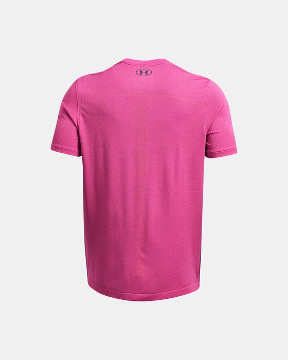 Men's UA Vanish Elite Seamless Wordmark Short Sleeve image number 1