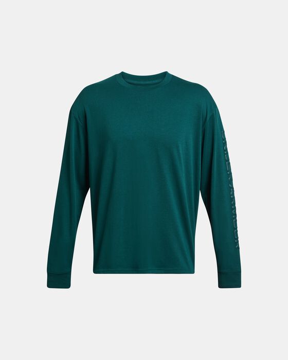 Men's UA Heavyweight Tonal Wordmark Long Sleeve image number 3