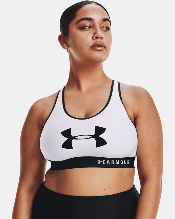 Women's Armour® Mid Keyhole Graphic Sports Bra image number 5