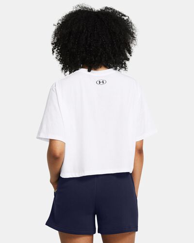 Women's UA Boxy Crop Logo Short Sleeve