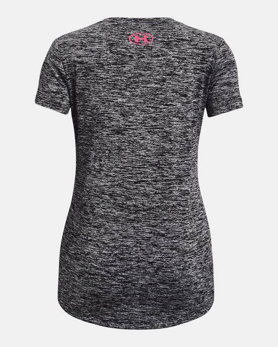 Girls' UA Graphic Twist Big Logo Short Sleeve image number 1