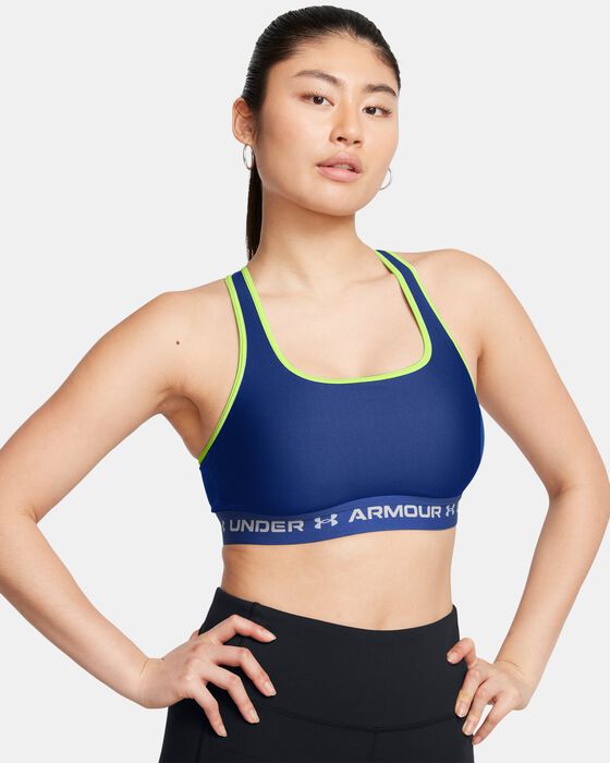 Women's Armour® Mid Crossback Sports Bra image number 2