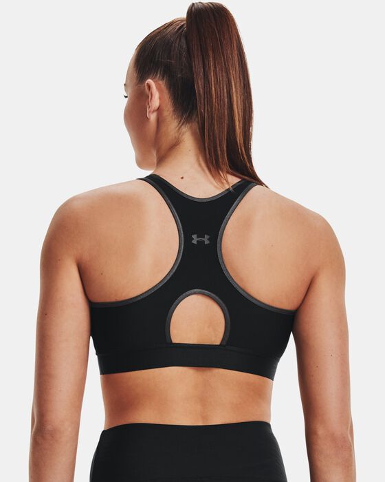 Women's Armour® Mid Keyhole Graphic Sports Bra image number 5