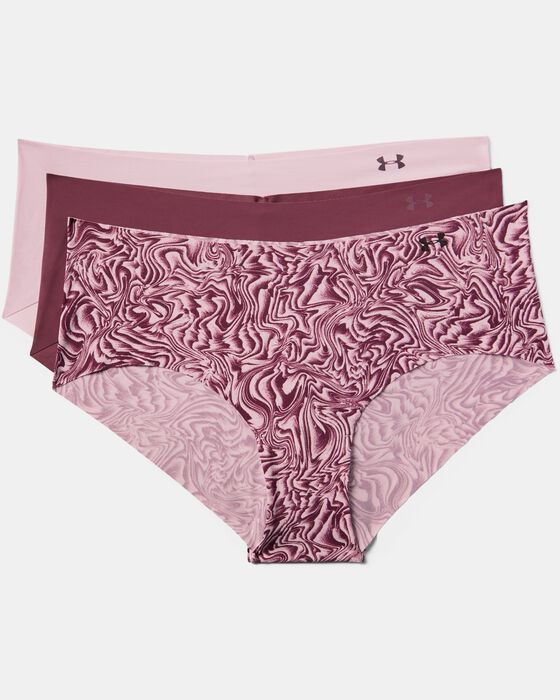 Women's UA Pure Stretch Hipster 3-Pack Printed image number 3