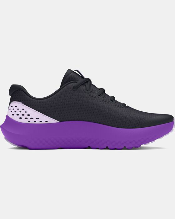 Girls' Grade School UA Surge 4 Running Shoes image number 6