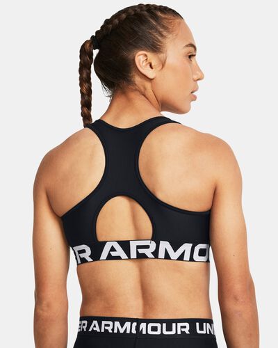 Women's HeatGear® Armour Mid Branded Sports Bra