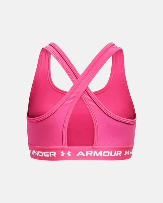 Buy Under Armour Kids' HeatGear® Armour Sports Bra (Older Kids) Pink in KSA  -SSS