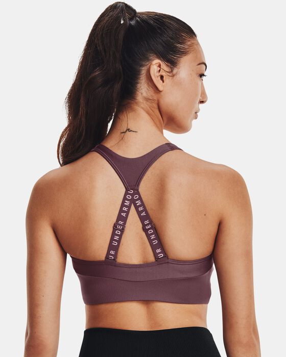 Women's UA Infinity Mid Rib Sports Bra image number 1