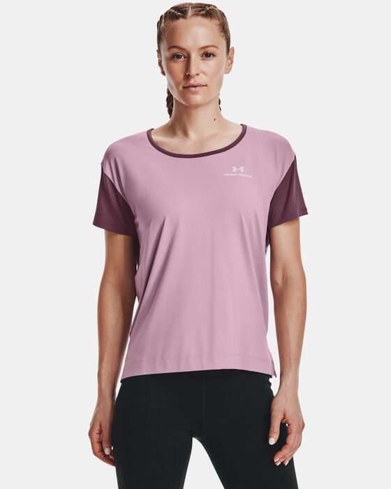 Women's UA RUSH™ Energy Colorblock Short Sleeve image number 1