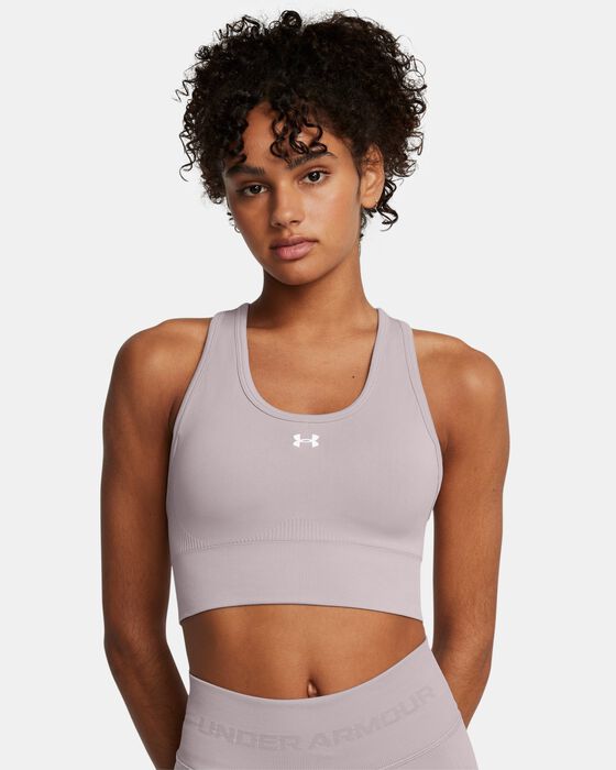 Women's UA Vanish Seamless Mid Sports Bra image number 0